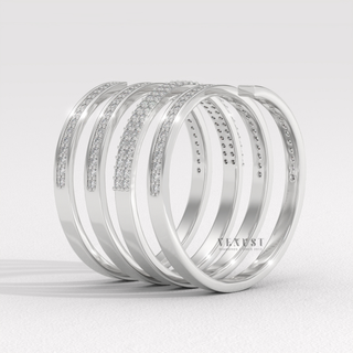 spiral wedding band aesthetic