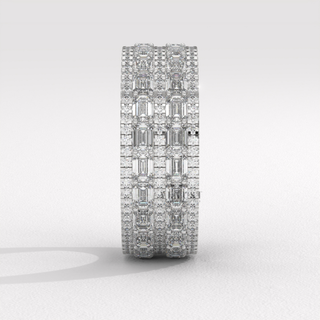 statement cluster diamond band