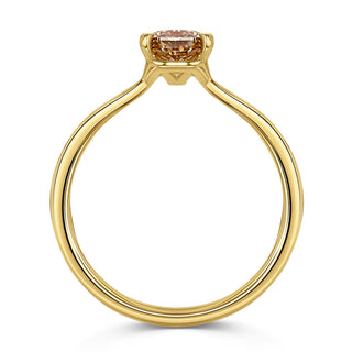 step cut moissanite solitaire