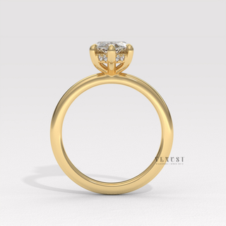 thin band marquise solitaire ring