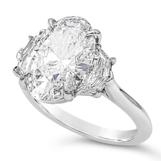 oval diamond engagement ring, moissanite diamond ring