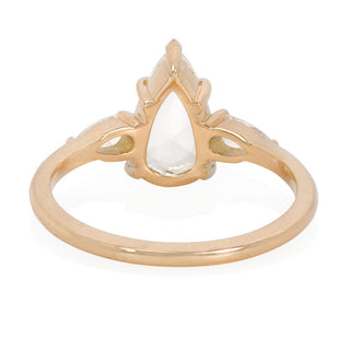three stone pear ring