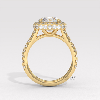 premium engagement jewelry, best halo ring design