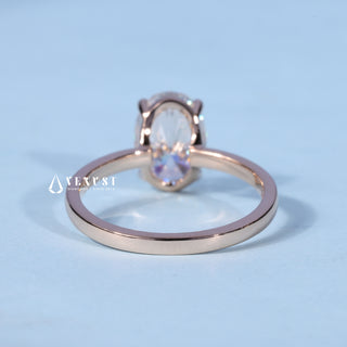 1.50CT Oval Cut Moissanite Diamond Solitaire Engagement Ring