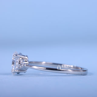 2.0CT Oval Cut Moissanite Diamond Cluster Engagement Ring