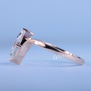 1.50CT Marquise Moissanite Unique Engagement Fancy Diamond Ring