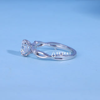 1.0CT Round Moissanite Diamond Nature Inspired Twig Style Engagement Ring