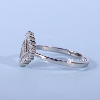 0.60CT Bezel Set Round Moissanite Diamond Engagement Ring