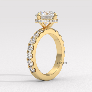 trending round pave ring USA
