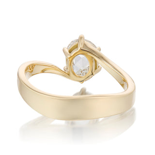 oval moissanite engagement ring