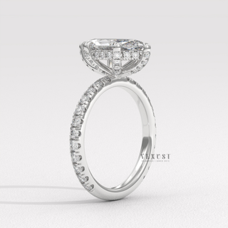 unique marquise pave engagement ring