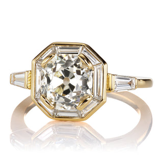 hexagon moissanite engagement ring
2 carat moissanite engagement ring
hexagon old mine moissanite ring
halo three stone moissanite ring