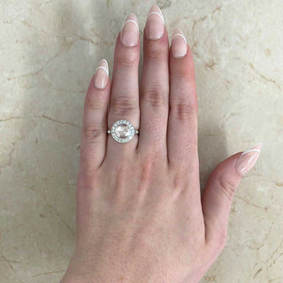 antique style engagement ring