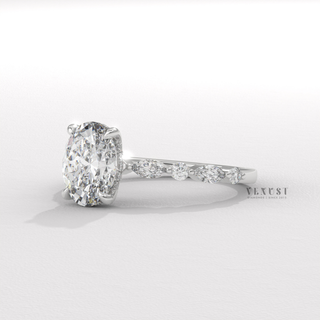 marquise and pear diamond ring
oval marquise pear engagement ring
mixed shape diamond ring