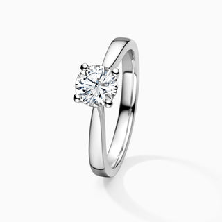 1.0 CT Round Cut Moissanite Diamond Solitaire Setting Engagement Ring