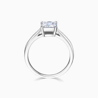 1.0 CT Princess Cut Moissanite Diamond Solitaire Setting Engagement Ring