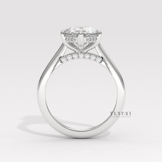 wedding ring pear cathedral design