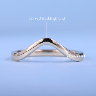 1.0CT-2.0CT Asscher Moissanite Diamond Tension Style Engagement Ring With Wedding Band