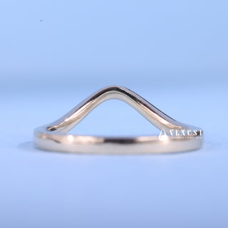 1.0CT-2.0CT Asscher Moissanite Diamond Tension Style Engagement Ring With Wedding Band