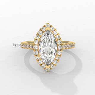 marquise halo ring platinum, classic marquise pave setting