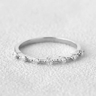 1.5mm Round Brilliant Cut Two Prong Perfect Wedding Band