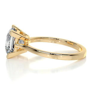 1.0ct Princess Cut Solitaire Moissanite Diamond Engagement Ring
