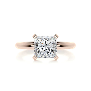 2.0ct Princess Cut Solitaire Moissanite Diamond Engagement Ring